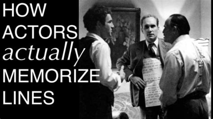 Do actors memorize all their lines?