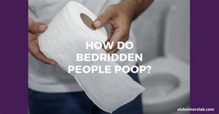 How do you poop when bedridden?